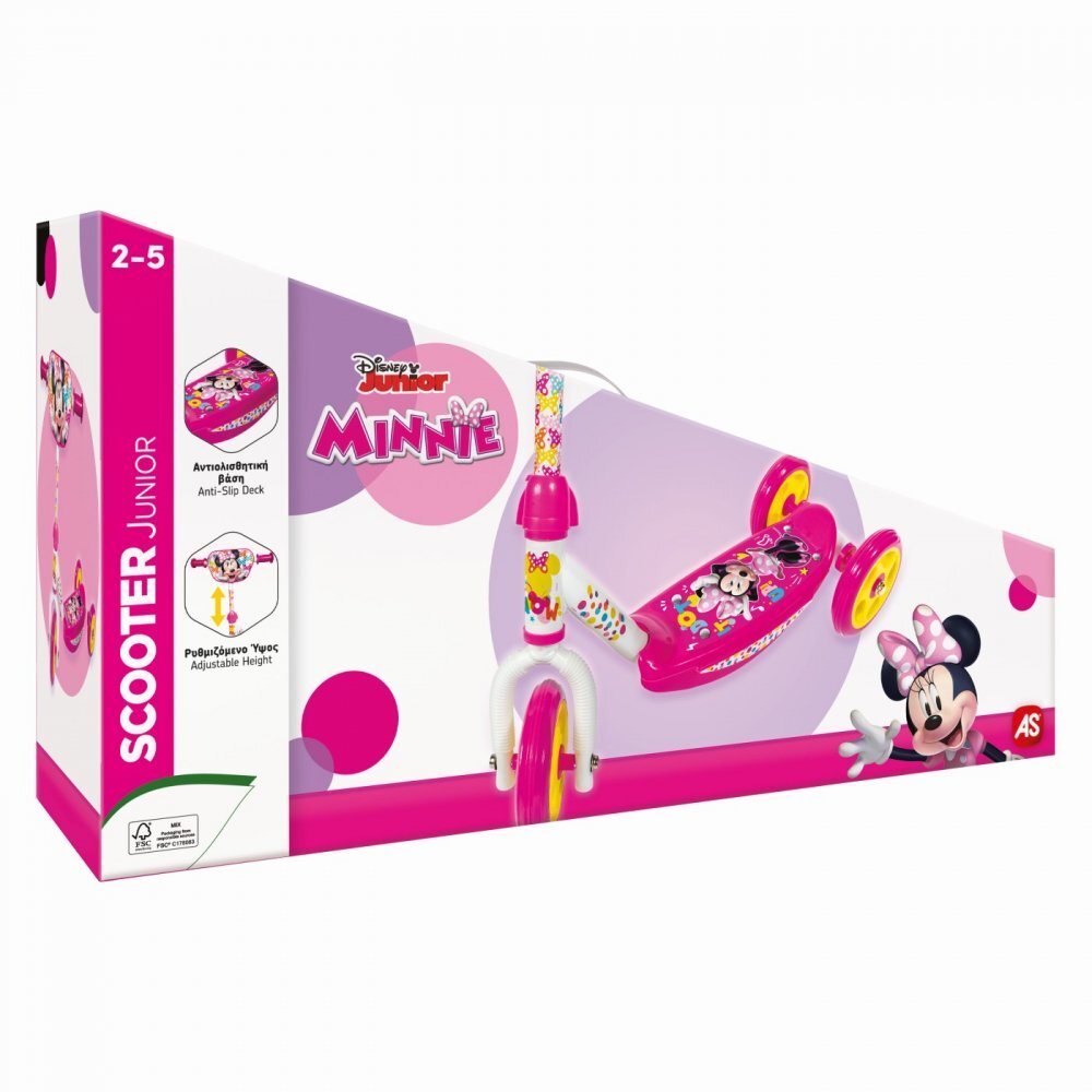 AS Trotineta cu 3 roti Minnie ghidon reglabil greutate admisa 20 kg
