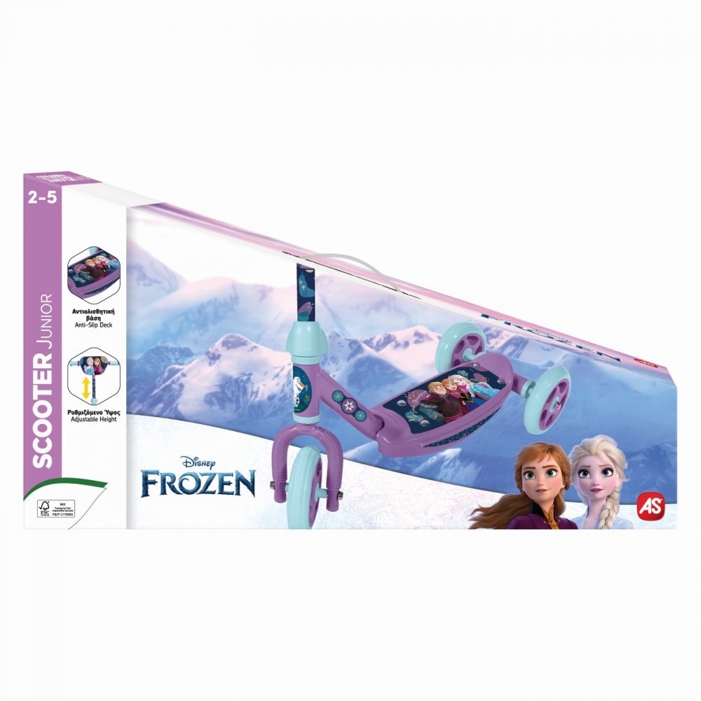 AS Trotineta pentru copii Frozen cu 3 roti varsta 2-5 ani greutate suportata 20 kg