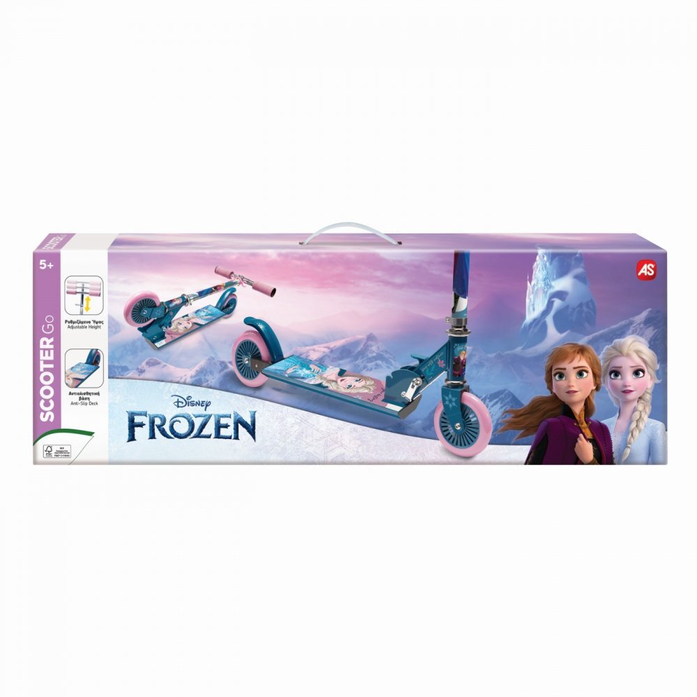 AS Trotineta pliabila cu 2 roti Frozen ghidon reglabil baza antiderapanta greutate admisa 50 kg