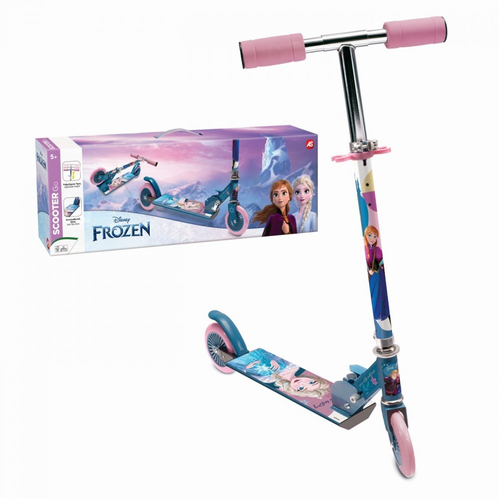 AS Trotineta pliabila cu 2 roti Frozen ghidon reglabil baza antiderapanta greutate admisa 50 kg