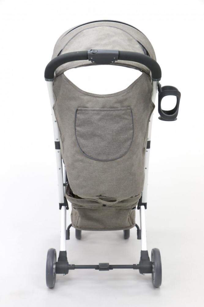 Asalvo Carucior Cotton Bej spatar reglabil mod inclinare completa suport pentru picioare reglabil rotire 360 grade pe rotile din fata