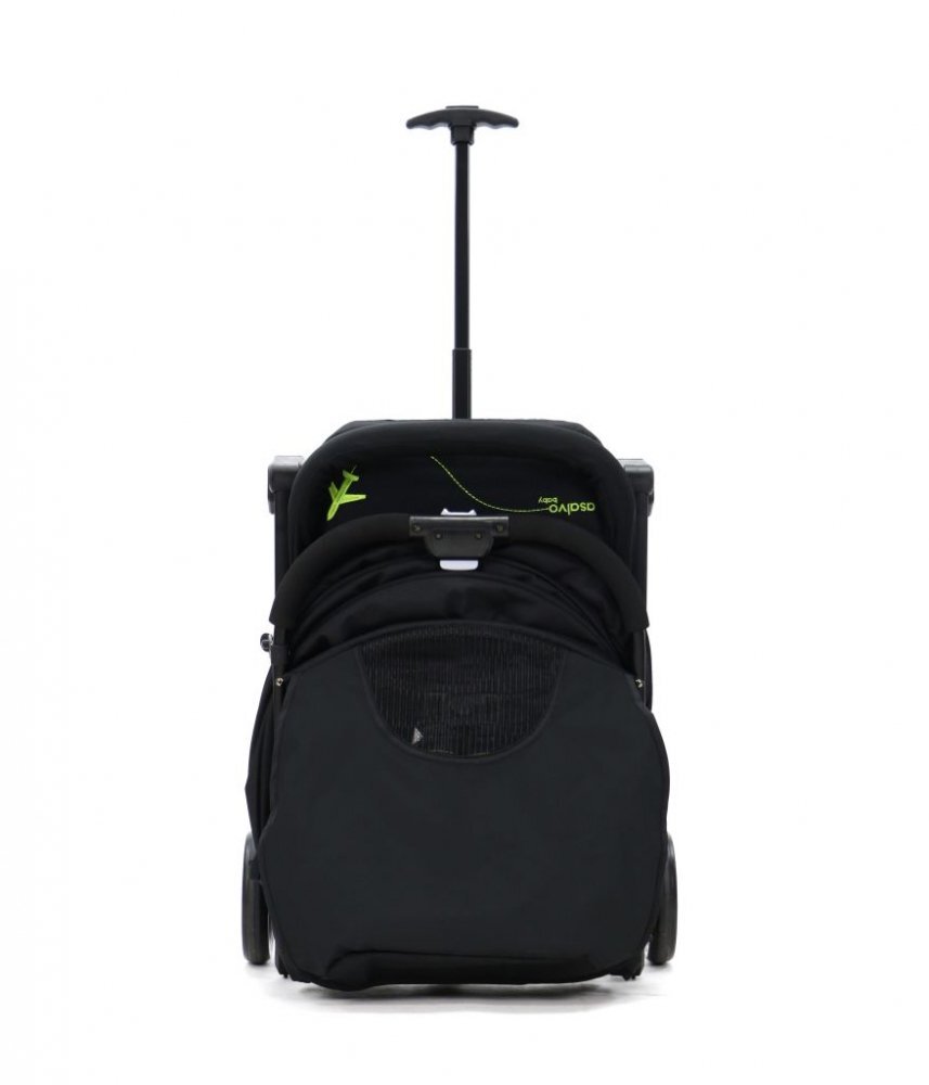 Asalvo Carucior sport modul Troller transport pe avion negru-verde