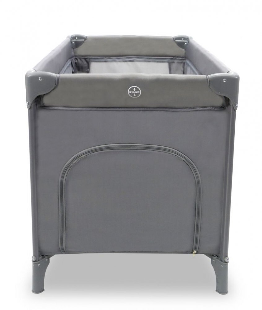 Asalvo Patut pentru copii Smooth Cloud cu 2 nivele pliere compacta roti cu frana baza captusita impermeabila 77x65x125 cm