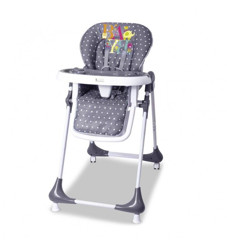 Asalvo Scaun de masa Chef pliabil compact reglabil inaltime 6 pozitii centura siguranta in 5 puncte tavita reglabila si detasabila 105 x 54 x 72