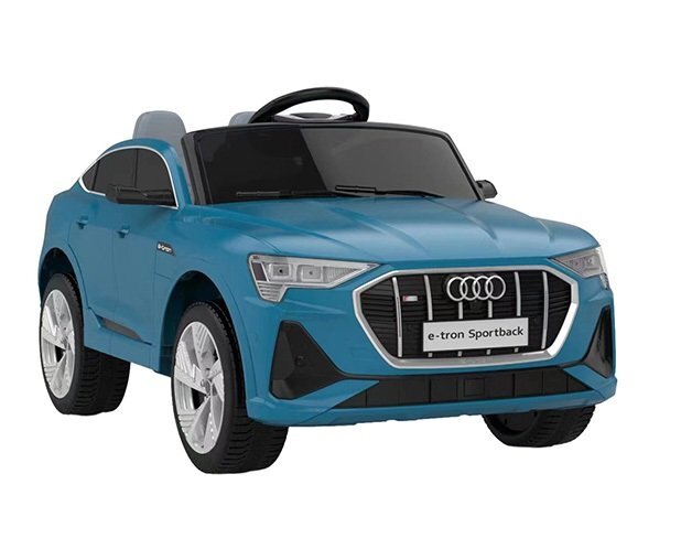 Audi Masinuta electrica pentru copii cu licenta E-Tron Sportback Blue cu telecomanda 2.4Gacumulator 12V4.5Ahmotoare 80wlumini ledmuzicapornire la butonusi cu deschideremp3usbfunctie swing3 viteze din telecomanda