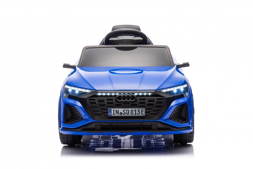 Audi Masinuta electrica pentru copii cu licenta SQ8 E-Tron 12V Blueechipare Premiumtelecomanda 24G2 motoarex39wroti EVAscaun din pielesuspensiiusi cu deschiderelumini LEDmuzica