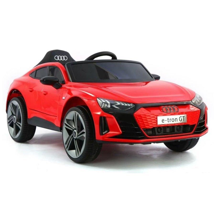 Audi Masinuta electrica pentru copii e-Tron GT Red cu licentaradiocomanda 2.4Groti EVAdoua motoareacumulator 12Vfaruri si stopuri LEDacumulator 12V45Ahdoua motoareoglinzi retrovizoareunitate o cu muzica