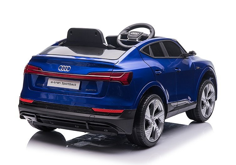 Audi Masinuta electrica pentru copii E-Tron SportBack Blue cu licentaroti evascaun pieleacumulator 12Vsuspensiisistem trollerusi cu deschidereslow startlumini LEDmp3usboglinzi retrovizoaresarcina maxima 30 kg