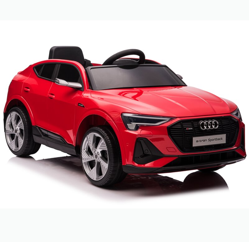 Audi Masinuta electrica pentru copii E-Tron SportBack Red cu licentaroti evascaun pieleacumulator 12Vsuspensiisistem trollerusi cu deschidereslow startlumini LEDmp3usboglinzi retrovizoaresarcina maxima 30 kg