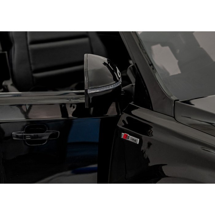 Audi Masinuta electrica pentru copii Q7 New Lift negru 70W cu telecomanda pornire lenta panou o scaun piele si roti din spuma Eva