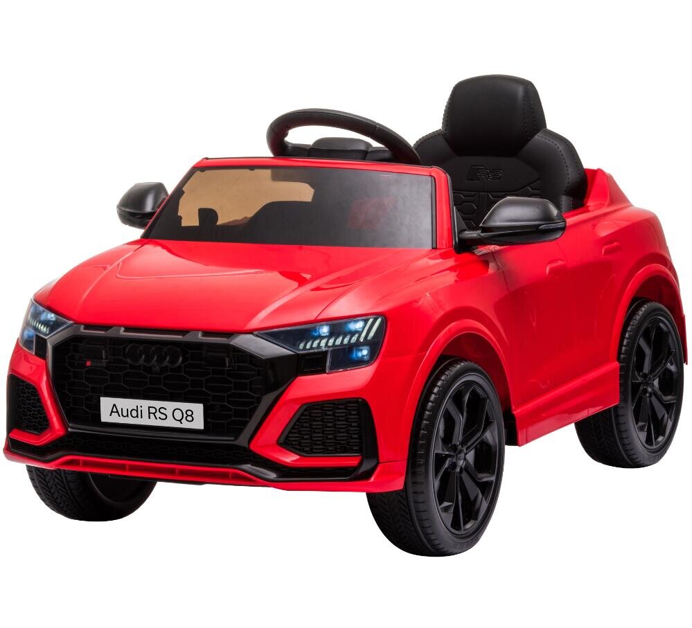 Audi Masinuta electrica pentru copii RS Q8 Red 70W cu echipare premiumacumulator 12V7Ah detasabilscaun pieleroti din cauciuc evaoglinzi retrovizoaresuspensiilumini ledradio mp3 playerusbsarcina maxima 25 kg