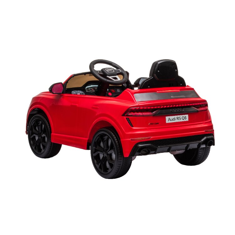 Audi Masinuta electrica pentru copii RS Q8 Red 70W cu echipare premiumacumulator 12V7Ah detasabilscaun pieleroti din cauciuc evaoglinzi retrovizoaresuspensiilumini ledradio mp3 playerusbsarcina maxima 25 kg