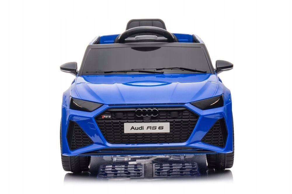 Audi Masinuta electrica pentru copii RS6 BRD-2118 Blue cu telecomanda 2.4G 2 motoare 45W fiecare baterie 12V si 4.5Ah sistem o integrat MP3 USB si Bluetooth faruri si stopuri luminoase 102 x 43 x 60 cm