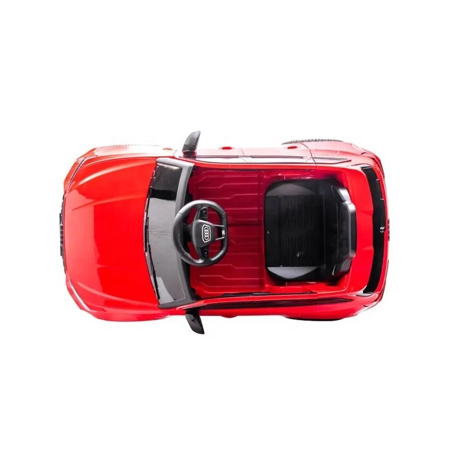 Audi Masinuta electrica pentru copii RS6 Red cu roti EVA 70W telecomanda pornire la buton roti Eva si scaun piele