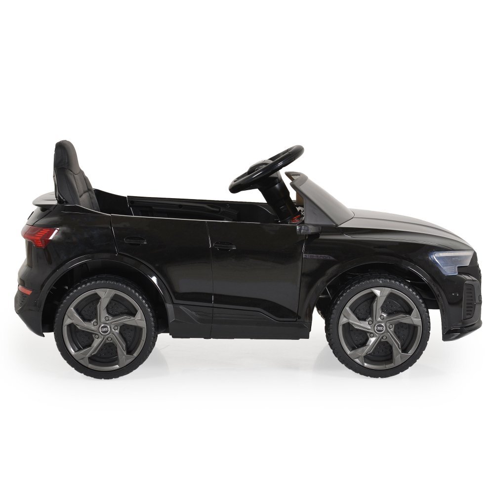 Audi Masinuta electrica pentru copii SQ8 E-Tron Black vopsitroti EVAtelecomanda 2.4G2 motoarex25wlumini LEDunitate o cu BluetoothUSBMP3volum reglabilacumulator 12V7Ahpornire la butoncenturasarcina admisa 25kg