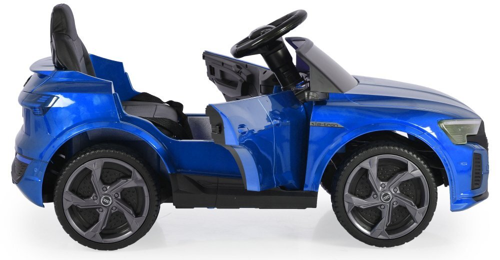 Audi Masinuta electrica pentru copii SQ8 E-Tron Blue vopsitroti EVAtelecomanda 2.4G2 motoarex25wlumini LEDunitate o cu BluetoothUSBMP3volum reglabilacumulator 12V7Ahpornire la butoncenturasarcina admisa 25kg