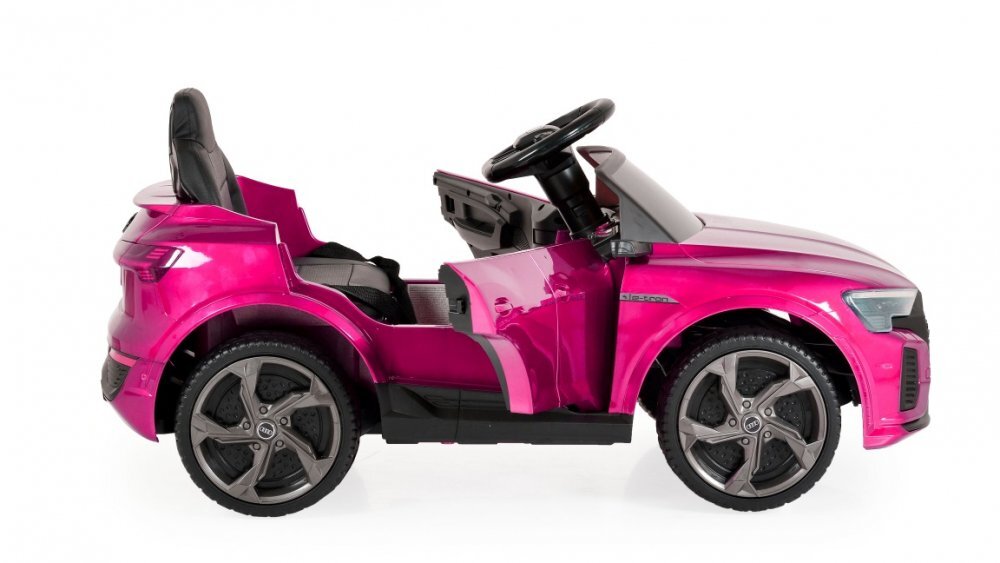 Audi Masinuta electrica pentru copii SQ8 E-Tron Pink vopsitroti EVAtelecomanda 2.4G2 motoarex25wlumini LEDunitate o cu BluetoothUSBMP3volum reglabilacumulator 12V7Ahpornire la butoncenturasarcina admisa 25kg
