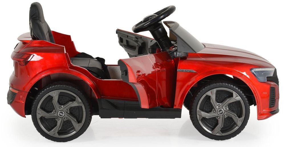 Audi Masinuta electrica pentru copii SQ8 E-Tron Red vopsitroti EVAtelecomanda 2.4G2 motoarex25wlumini LEDunitate o cu BluetoothUSBMP3volum reglabilacumulator 12V7Ahpornire la butoncenturasarcina admisa 25kg