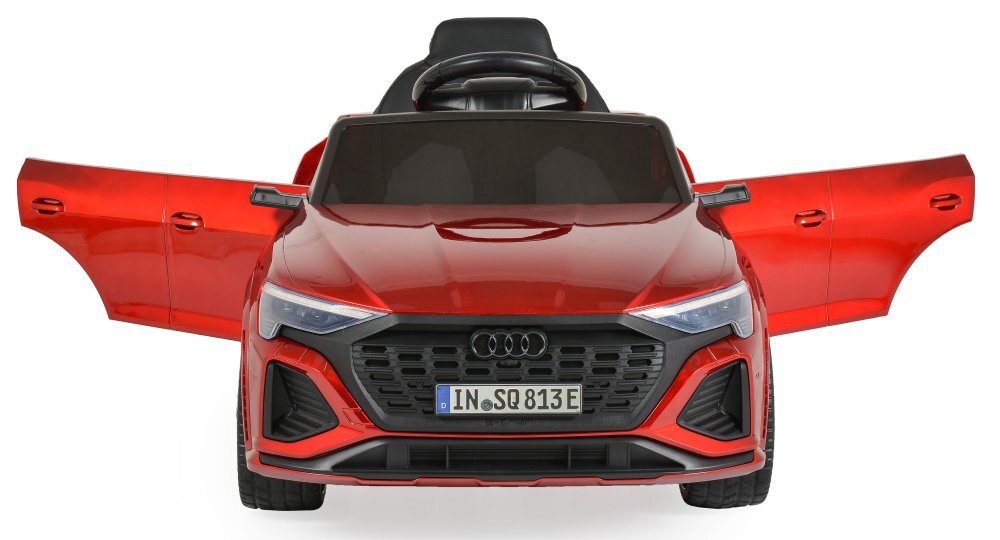 Audi Masinuta electrica pentru copii SQ8 E-Tron Red vopsitroti EVAtelecomanda 2.4G2 motoarex25wlumini LEDunitate o cu BluetoothUSBMP3volum reglabilacumulator 12V7Ahpornire la butoncenturasarcina admisa 25kg