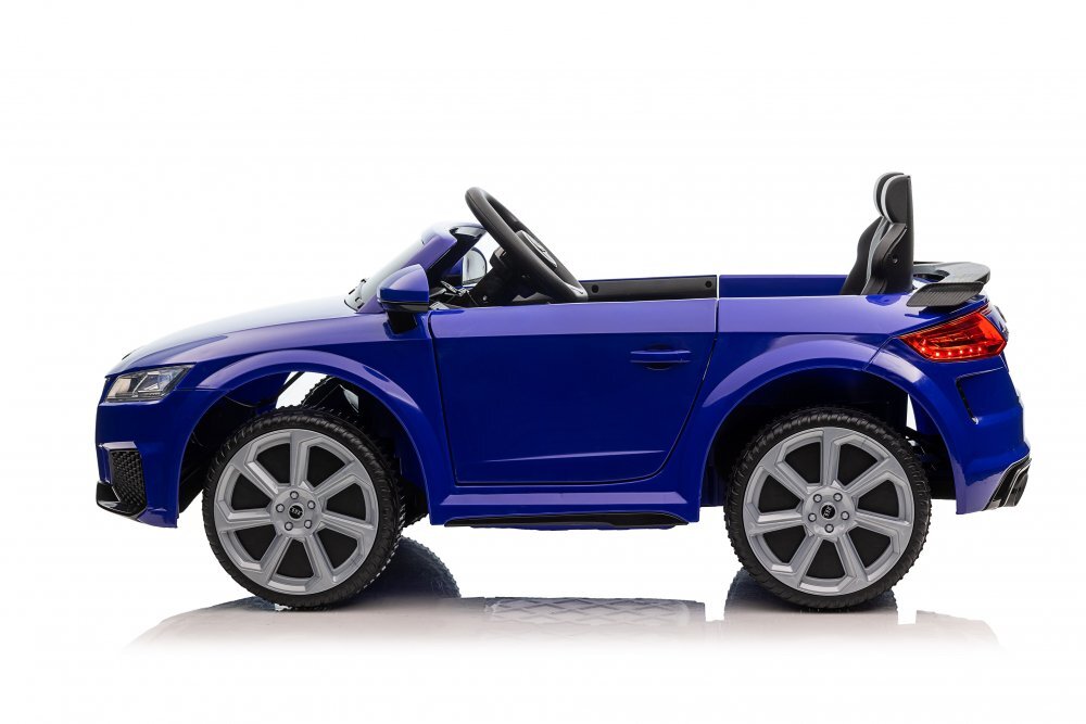 Audi Masinuta electrica pentru copii TTRS Roadster Saphire Blue 12V cu licentamotoare 2x30wroti EVAscaun din pieleusi cu deschiderefaruri si stopuri LEDunitate o cu muzicacentura de siguranta