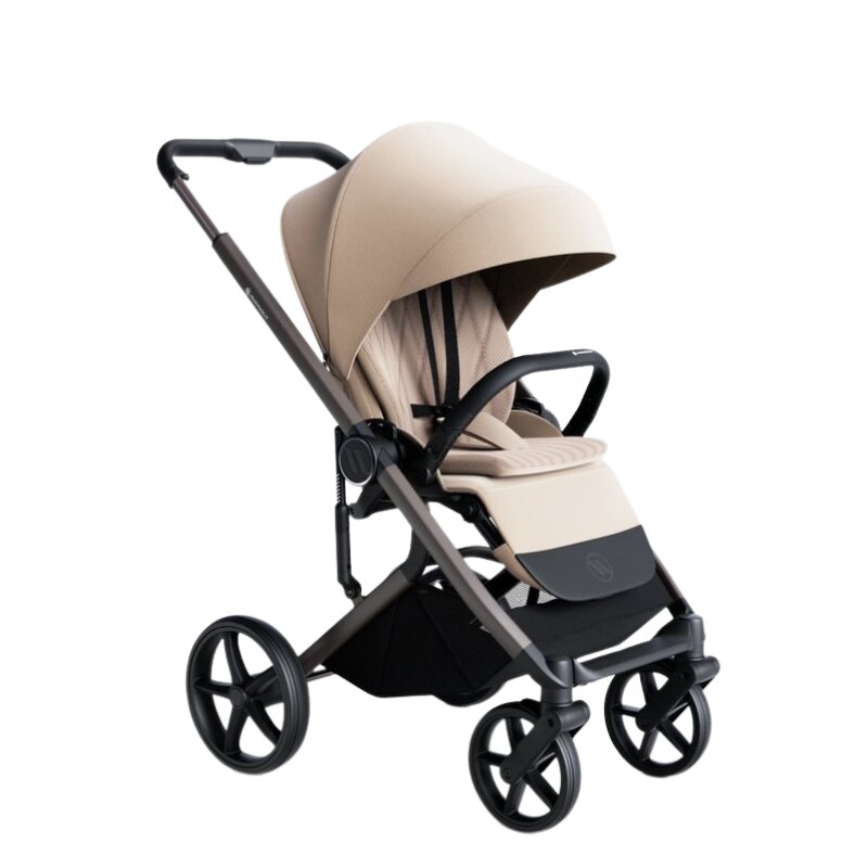 AVIONAUT Carucior pentru copii Sirius Beige 2 in 1 cu suspensie maner telescopic geanta greutate admisa 22 kg