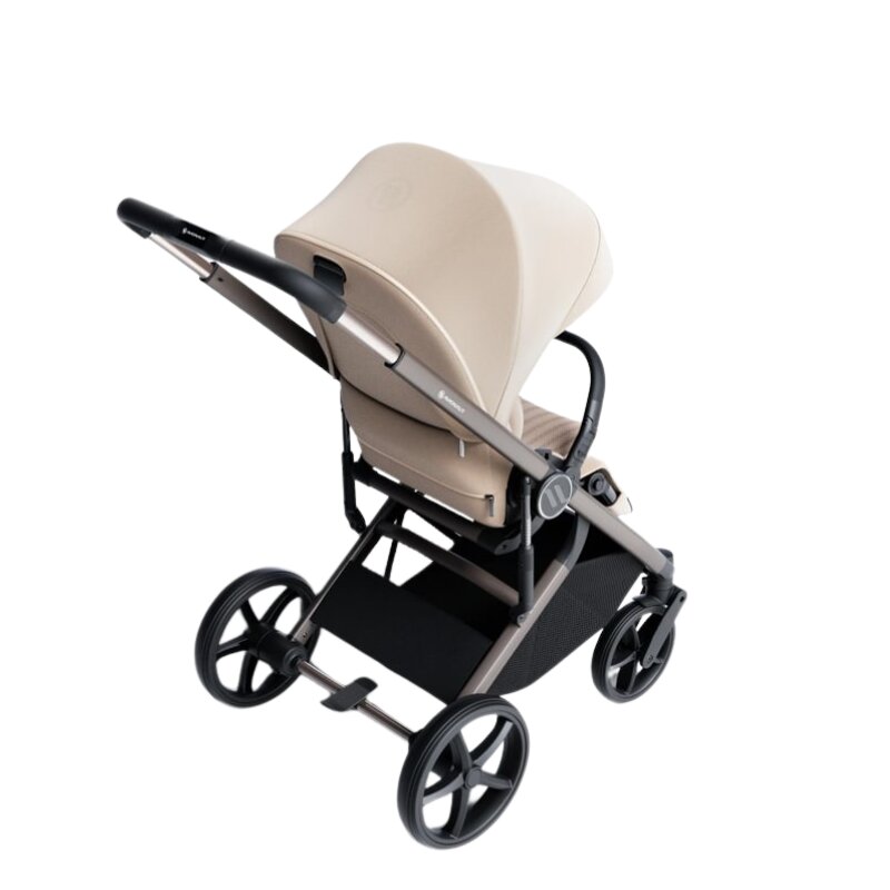 AVIONAUT Carucior pentru copii Sirius Beige 2 in 1 cu suspensie maner telescopic geanta greutate admisa 22 kg