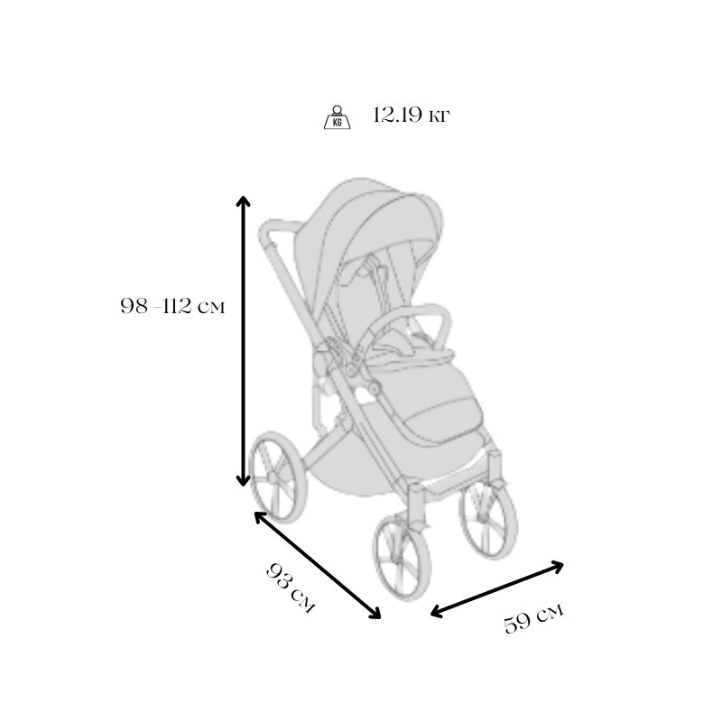 AVIONAUT Carucior pentru copii Sirius Grey 2 in 1 cu suspensie maner telescopic geanta greutate admisa 22 kg