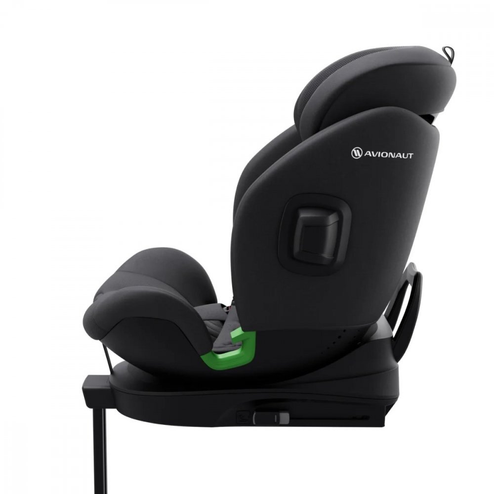 AVIONAUT Scaun auto cu isofix Stardust Airflow Black rotatie 360 grade picior de sustinere spatar reglabil