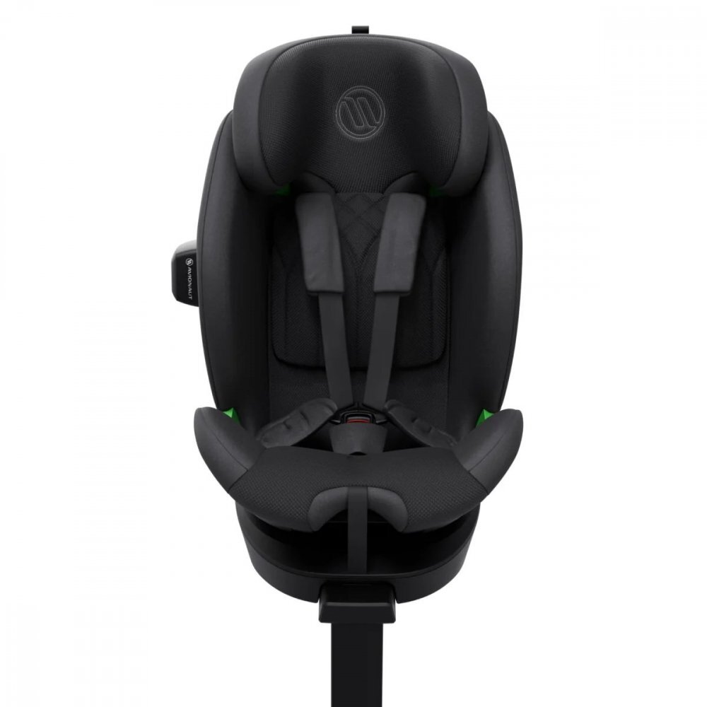 AVIONAUT Scaun auto cu isofix Stardust Airflow Black rotatie 360 grade picior de sustinere spatar reglabil