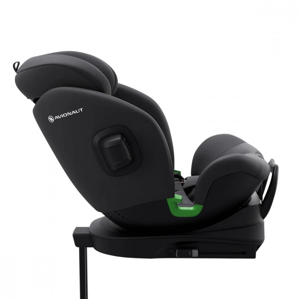 AVIONAUT Scaun auto cu isofix Stardust Airflow Black rotatie 360 grade picior de sustinere spatar reglabil