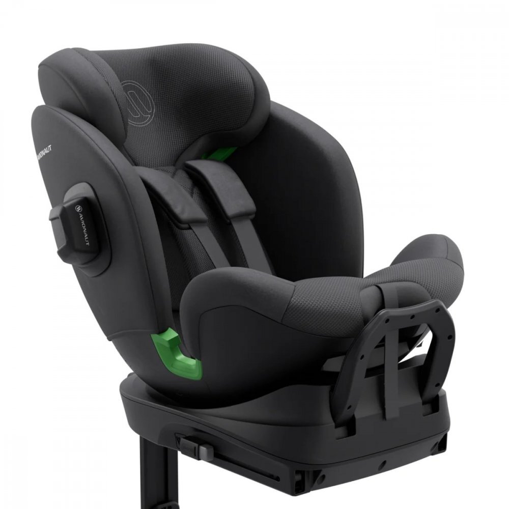 AVIONAUT Scaun auto cu isofix Stardust Airflow Black rotatie 360 grade picior de sustinere spatar reglabil