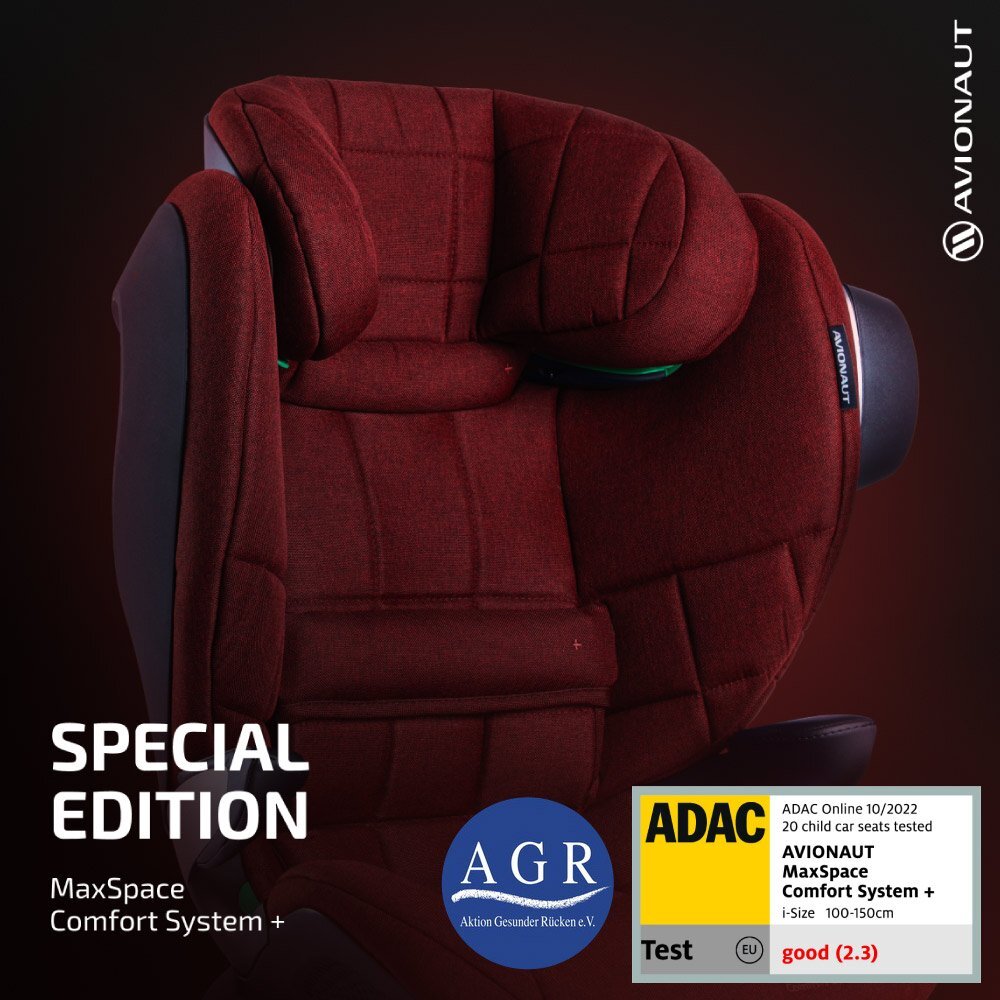 AVIONAUT Scaun auto MaxSpace Comfort System+ Editie Limitata i-Size Testat ADAC