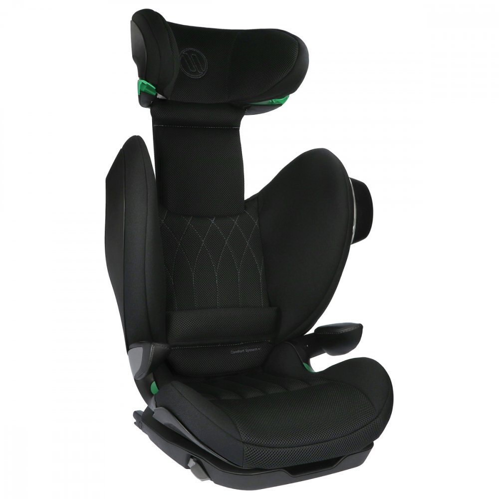 AVIONAUT Scaun auto pentru copii MaxSpace AirFlow Black cu spatar reglabil tetiera ajustabila testare ADAC