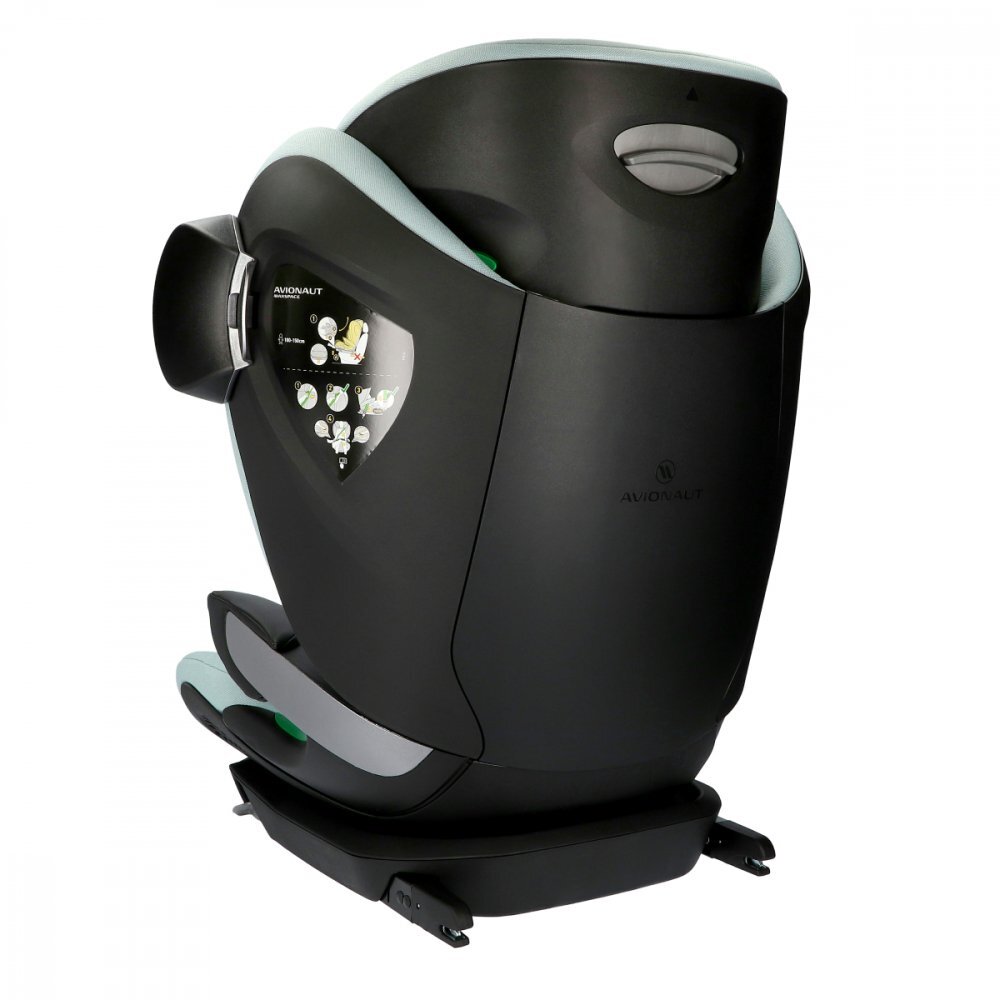 AVIONAUT Scaun auto pentru copii MaxSpace AirFlow Mint cu spatar reglabil tetiera ajustabila testare ADAC