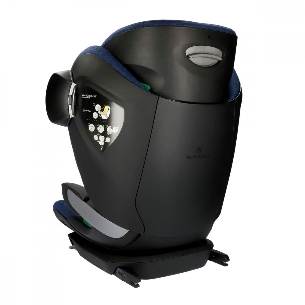 AVIONAUT Scaun auto pentru copii MaxSpace AirFlow Navy cu spatar reglabil tetiera ajustabila testare ADAC