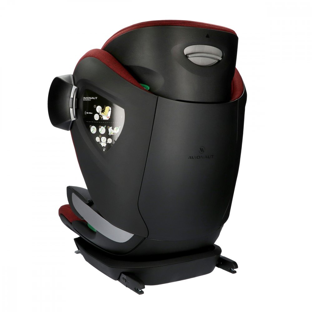 AVIONAUT Scaun auto pentru copii MaxSpace AirFlow Red cu spatar reglabil tetiera ajustabila testare ADAC