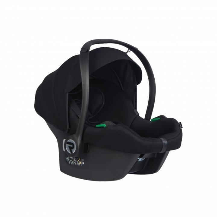 AVIONAUT Scoica auto Riko Cosmo standard de siguranta european R129 iSize testata ADAC cu maner de transport reglabil 40-87 cm sau 0-13 kg Negru