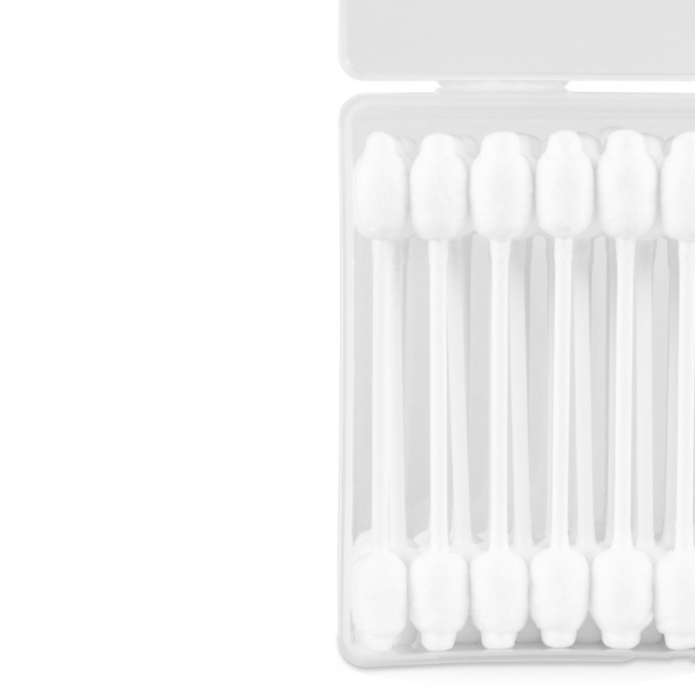 BABOO Betisoare bumbac pentru bebelusi cu protectie 55 bucati