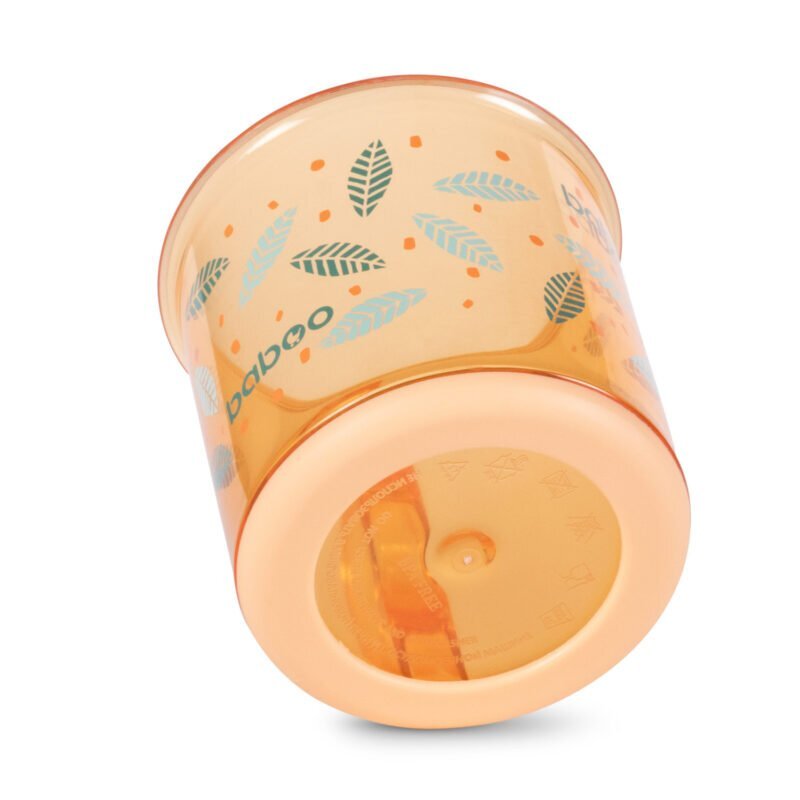 BABOO Cana cu fund antiderapant Portocaliu 170 ml 12 luni+