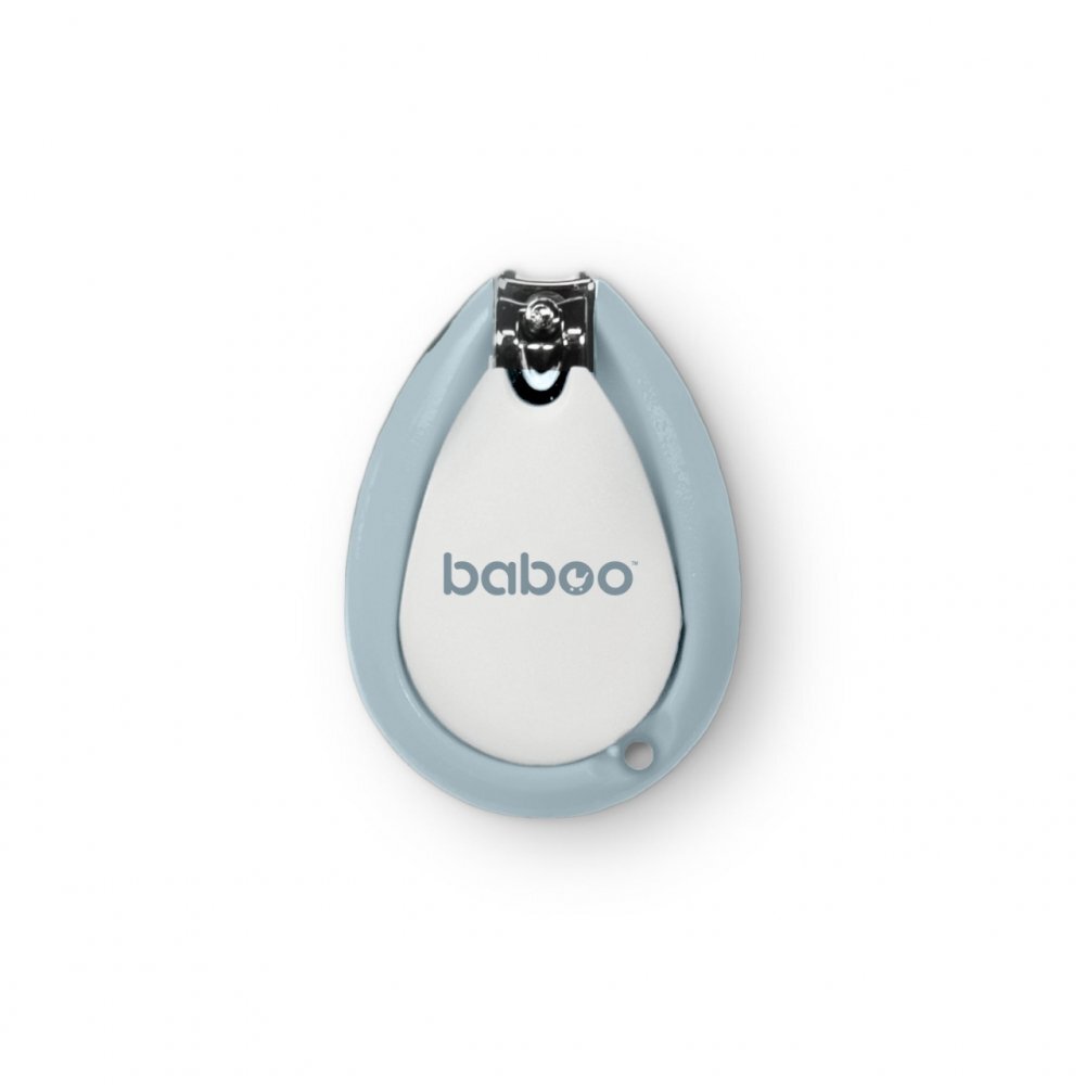 BABOO Set ingrijire unghii bebe cu forfecuta si unghiera Albastru 0 luni+