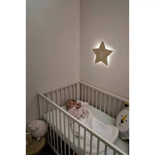 Baby Art Lampa de veghe cu amprenta Wooden