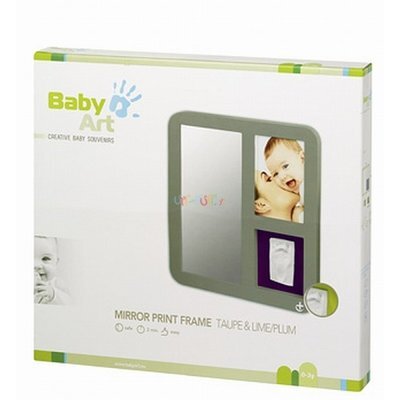Baby Art Rama cu amprenta si oglinda taupe