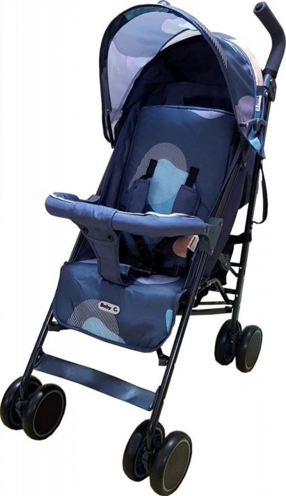 Baby Care Carucior pentru copii Pro 803 Camouflage Albastru Aqua pliere tip umbrela Sport Spatar reglabil in 7 trepte Pozitie somn Amortizoare Cadru din aluminiu