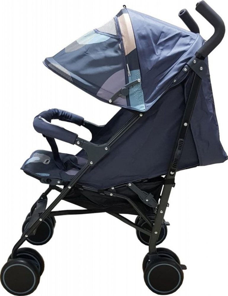 Baby Care Carucior pentru copii Pro 803 Camouflage Albastru Aqua pliere tip umbrela Sport Spatar reglabil in 7 trepte Pozitie somn Amortizoare Cadru din aluminiu