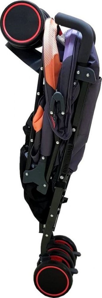 Baby Care Carucior pentru copii Pro 803 Camouflage Portocaliu pliere tip umbrela Sport Spatar reglabil in 7 trepte Pozitie somn Amortizoare Cadru din aluminiu