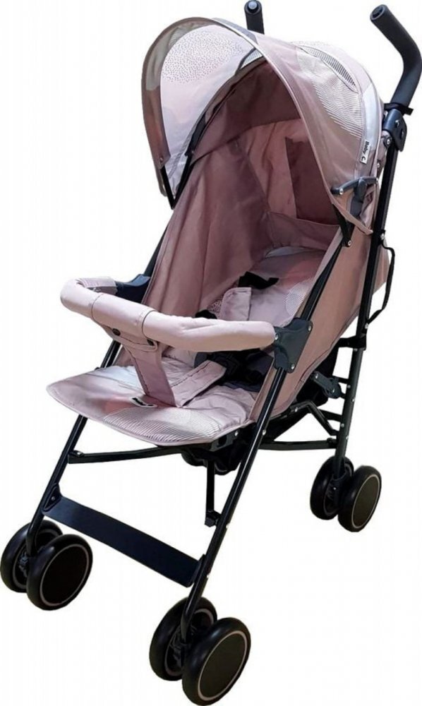 Baby Care Carucior pentru copii Pro 803 Crem pliere tip umbrela Sport Spatar reglabil in 7 trepte Pozitie somn Amortizoare Cadru din aluminiu
