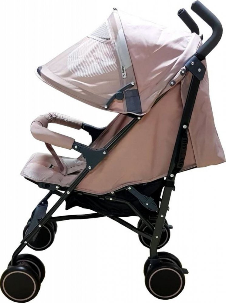 Baby Care Carucior pentru copii Pro 803 Crem pliere tip umbrela Sport Spatar reglabil in 7 trepte Pozitie somn Amortizoare Cadru din aluminiu