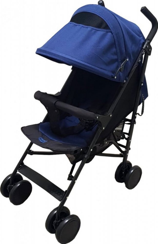 Baby Care Carucior pentru copii Pro 803B Albastru pliere tip umbrela Sport Spatar reglabil in 7 trepte Pozitie somn Amortizoare Cadru din aluminiu