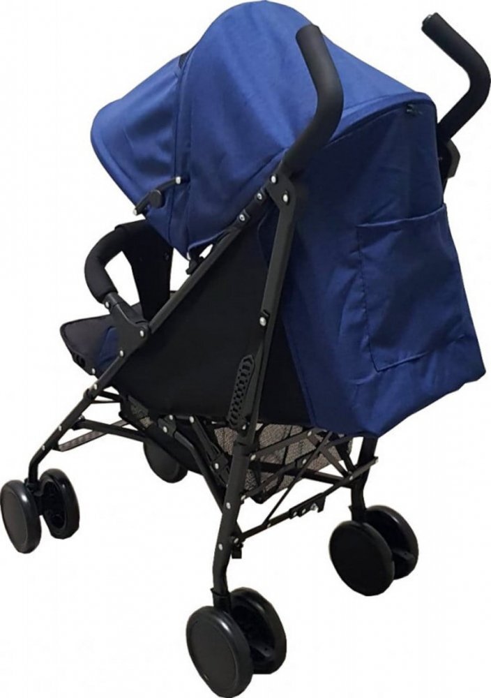Baby Care Carucior pentru copii Pro 803B Albastru pliere tip umbrela Sport Spatar reglabil in 7 trepte Pozitie somn Amortizoare Cadru din aluminiu