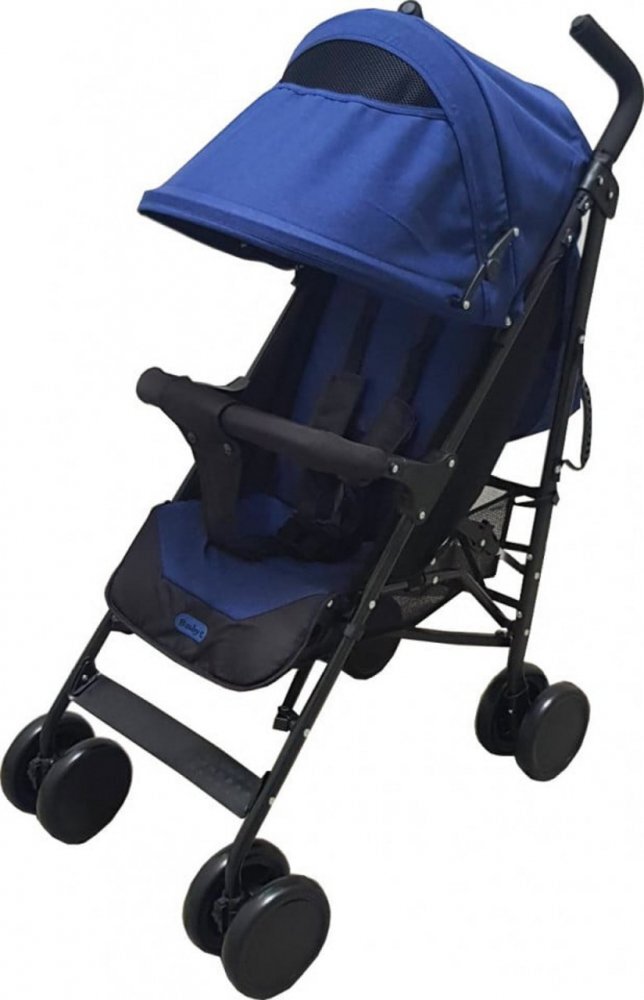 Baby Care Carucior pentru copii Pro 803B Albastru pliere tip umbrela Sport Spatar reglabil in 7 trepte Pozitie somn Amortizoare Cadru din aluminiu